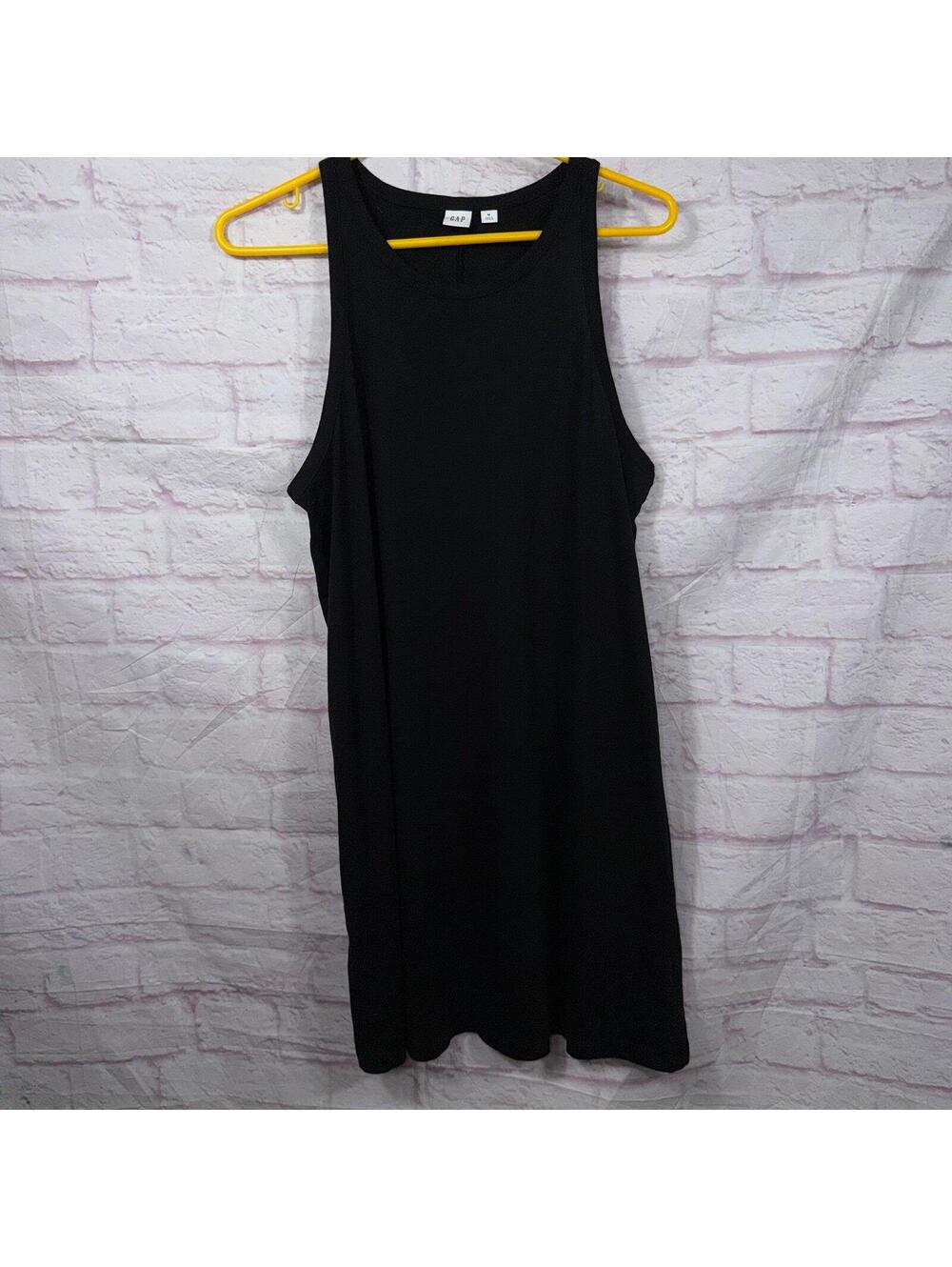 GAP Medium Black Sleeveless Midi Dress